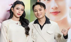 Vợ chồng Phan Mạnh Quỳnh cùng dàn diễn viên dự thảm đỏ